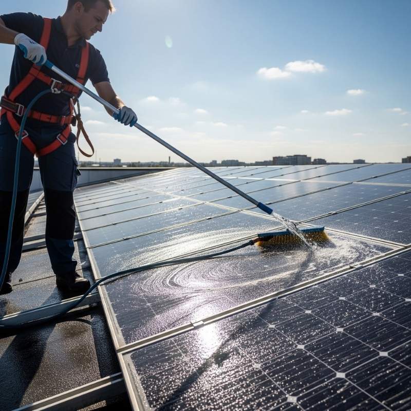 solar panel cleaning Exterior house cleaning Seattle